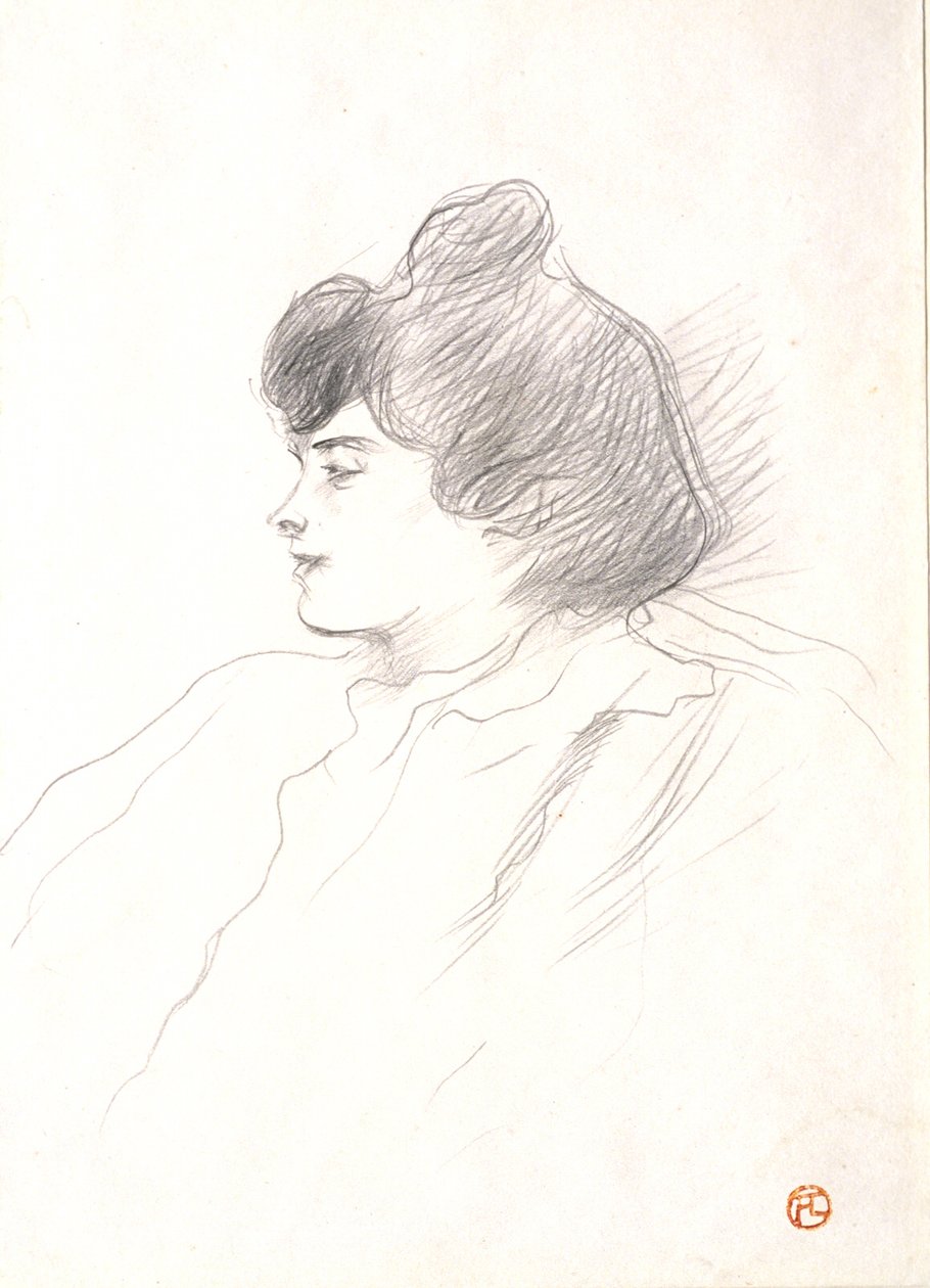 Hodet til en kvinne av Henri de Toulouse-Lautrec
