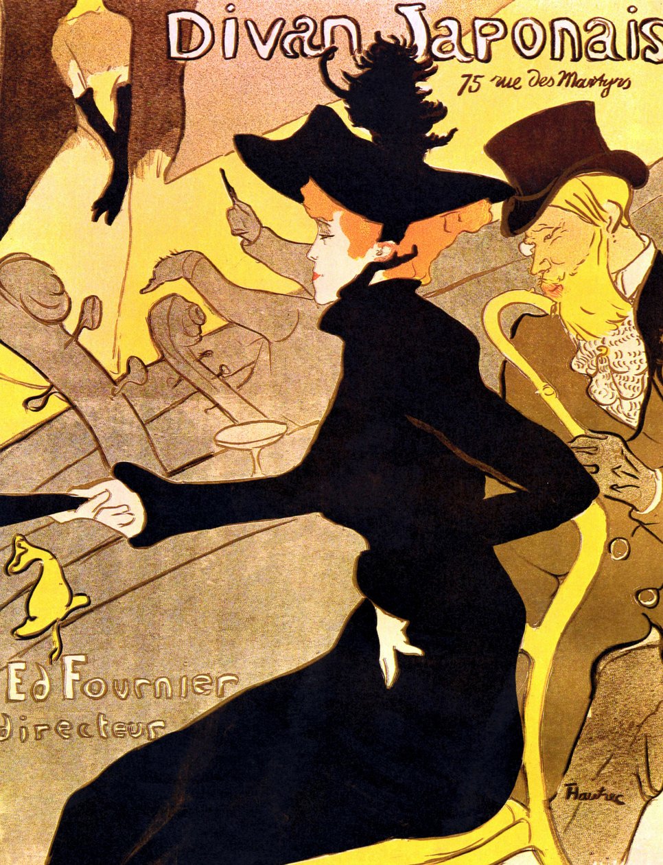 Henri de Toulouse-Lautrec 1864 - 1901, fransk maler, japansk sofa 1892-3 av Henri de Toulouse Lautrec