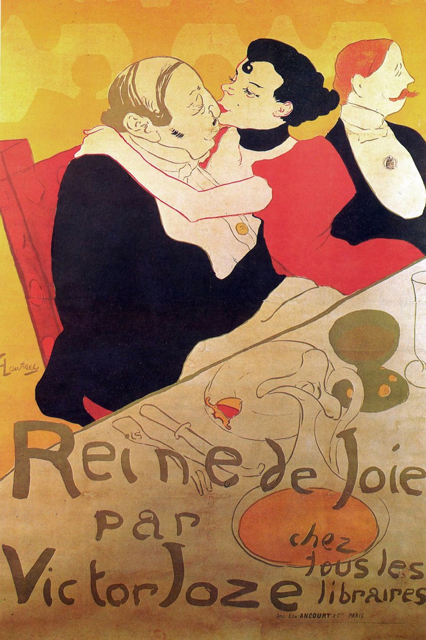 Henri de Toulouse-Lautrec 1864 - 1901, fransk maler, dronning av glede 1892 av Henri de Toulouse Lautrec