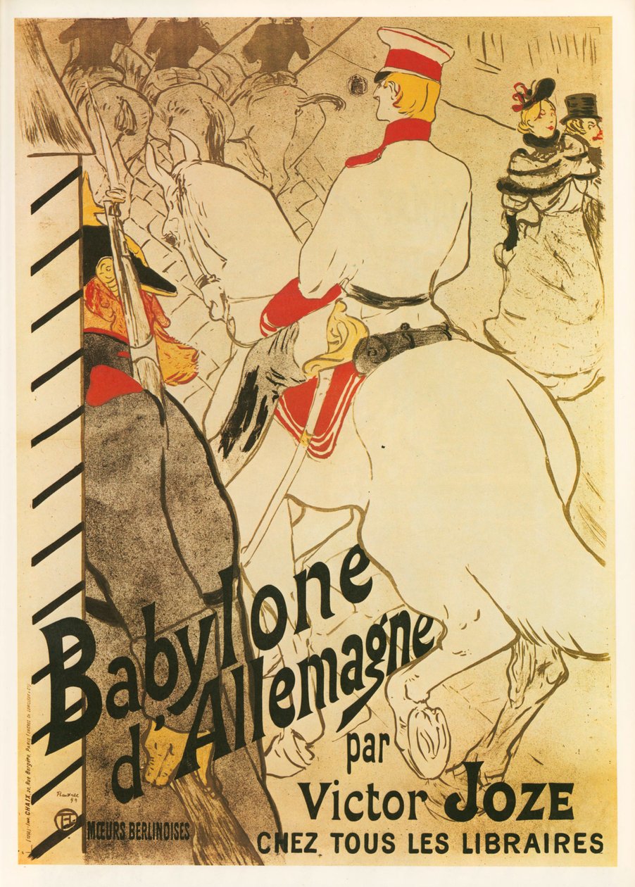 Henri de Toulouse-Lautrec: Tysklands Babylon ... (litho) av Henri de Toulouse-Lautrec