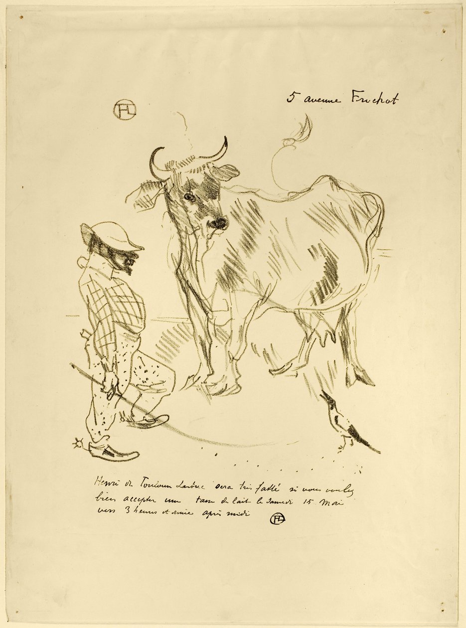 Invitasjon til et glass melk av Henri de Toulouse-Lautrec