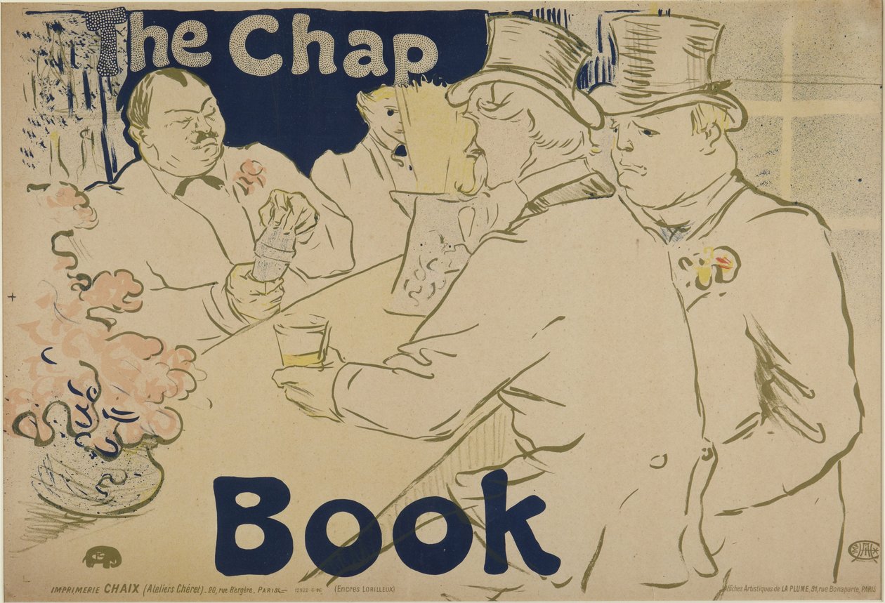 Irsk og amerikansk bar, Rue Royale - «The Chapbook» av Henri de Toulouse-Lautrec