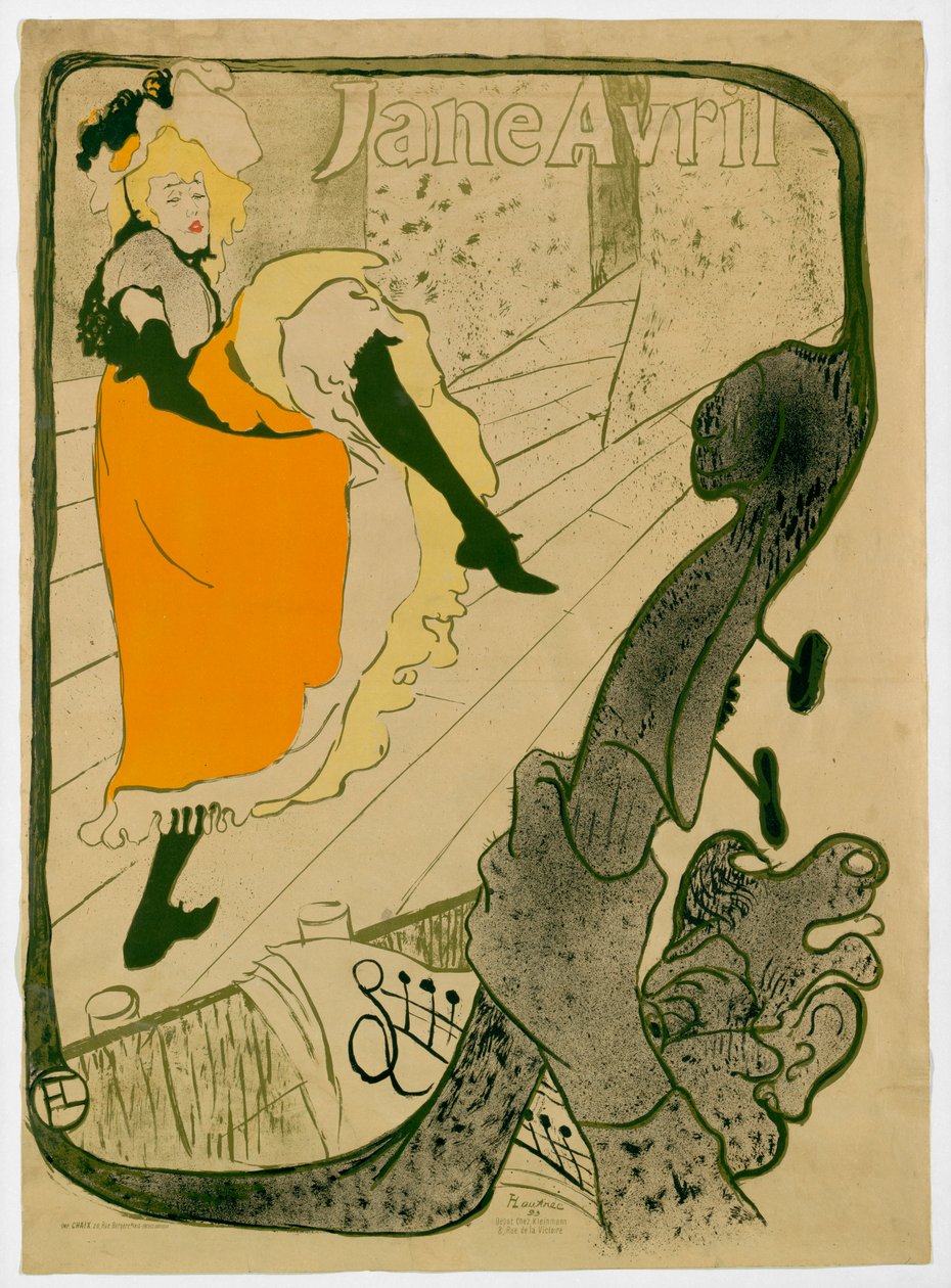 Jane Avril av Henri de Toulouse-Lautrec