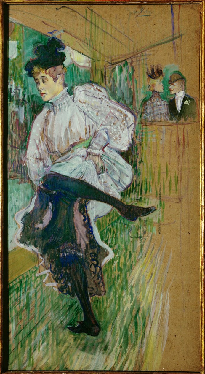 Jane Avril tanzt von Henri de Toulouse-Lautrec