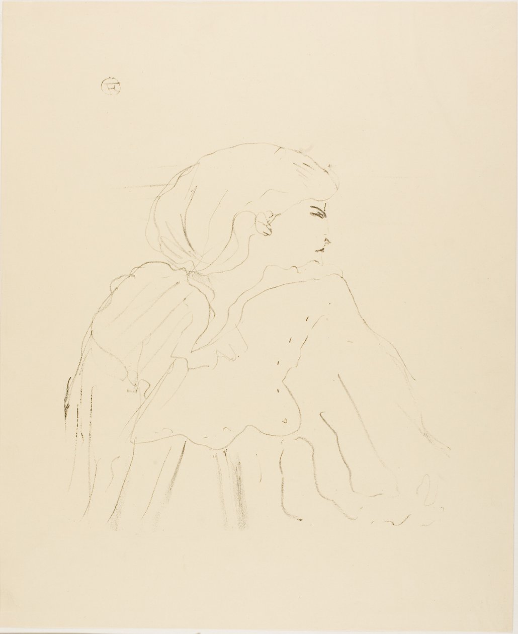 Jane Hading, fra Thirteen Lithographs av Henri de Toulouse-Lautrec