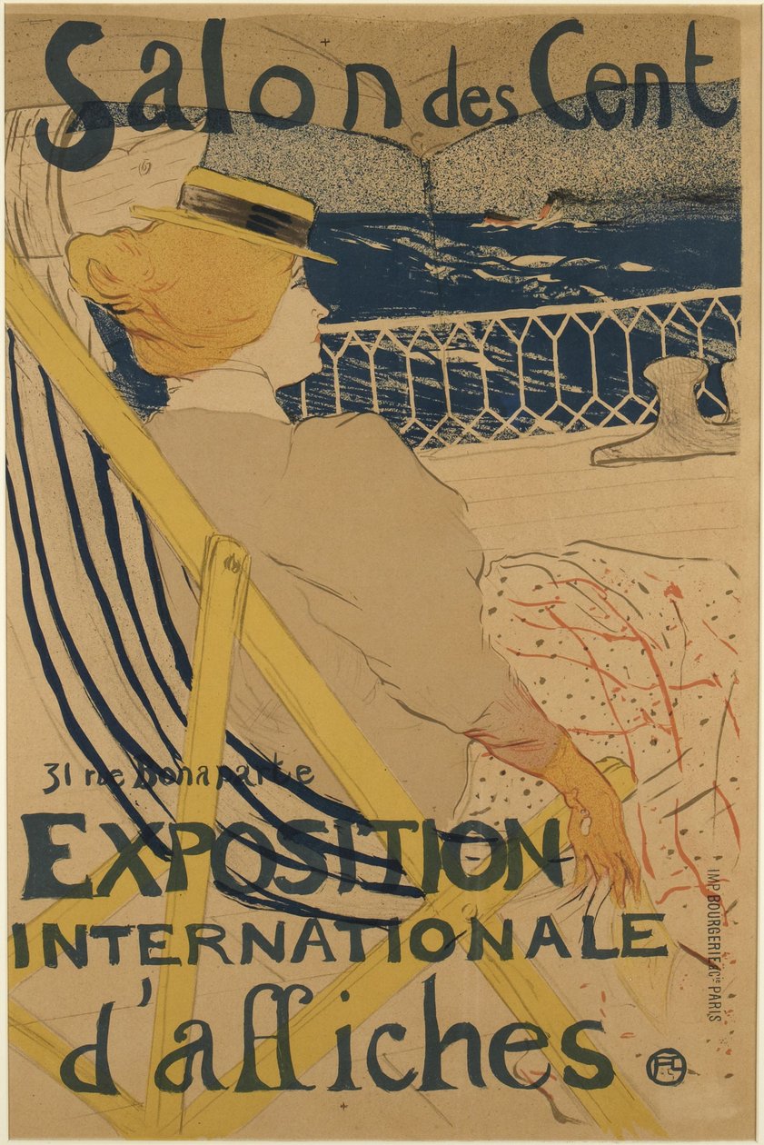 La Passagère du 54 – Promenade en Yacht (Passasjeren fra nummer 54 – På en båttur) av Henri de Toulouse-Lautrec