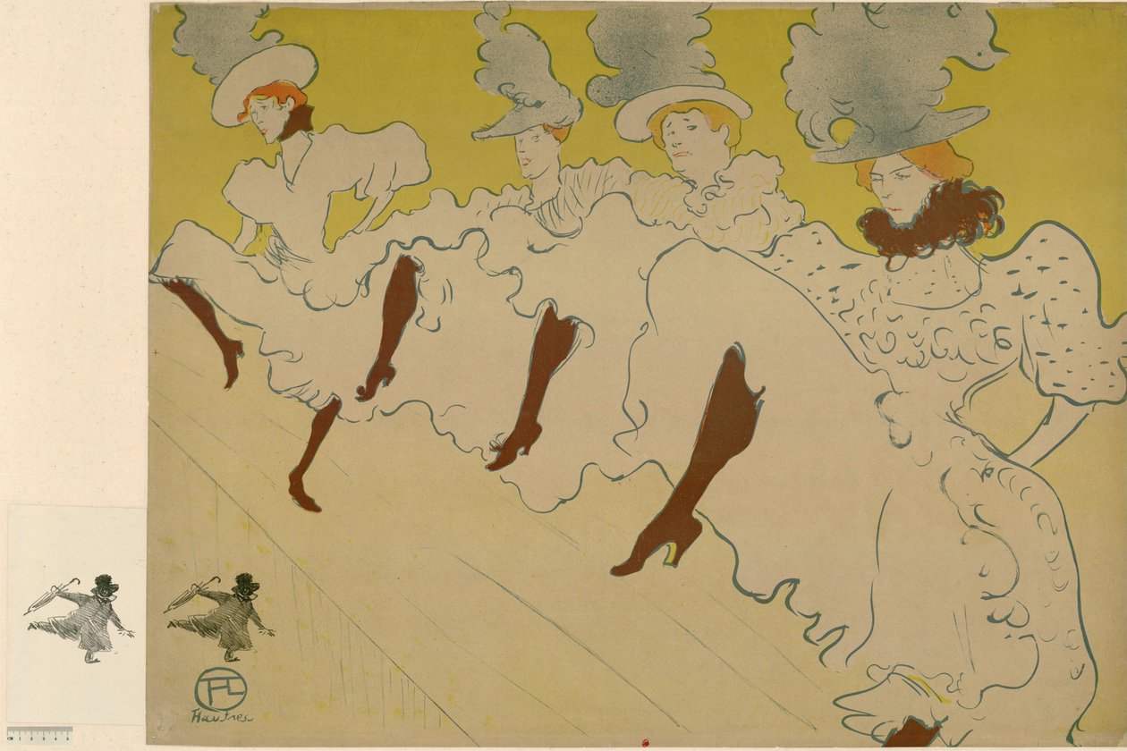 Mademoiselle Eglantines tropp av Henri de Toulouse-Lautrec