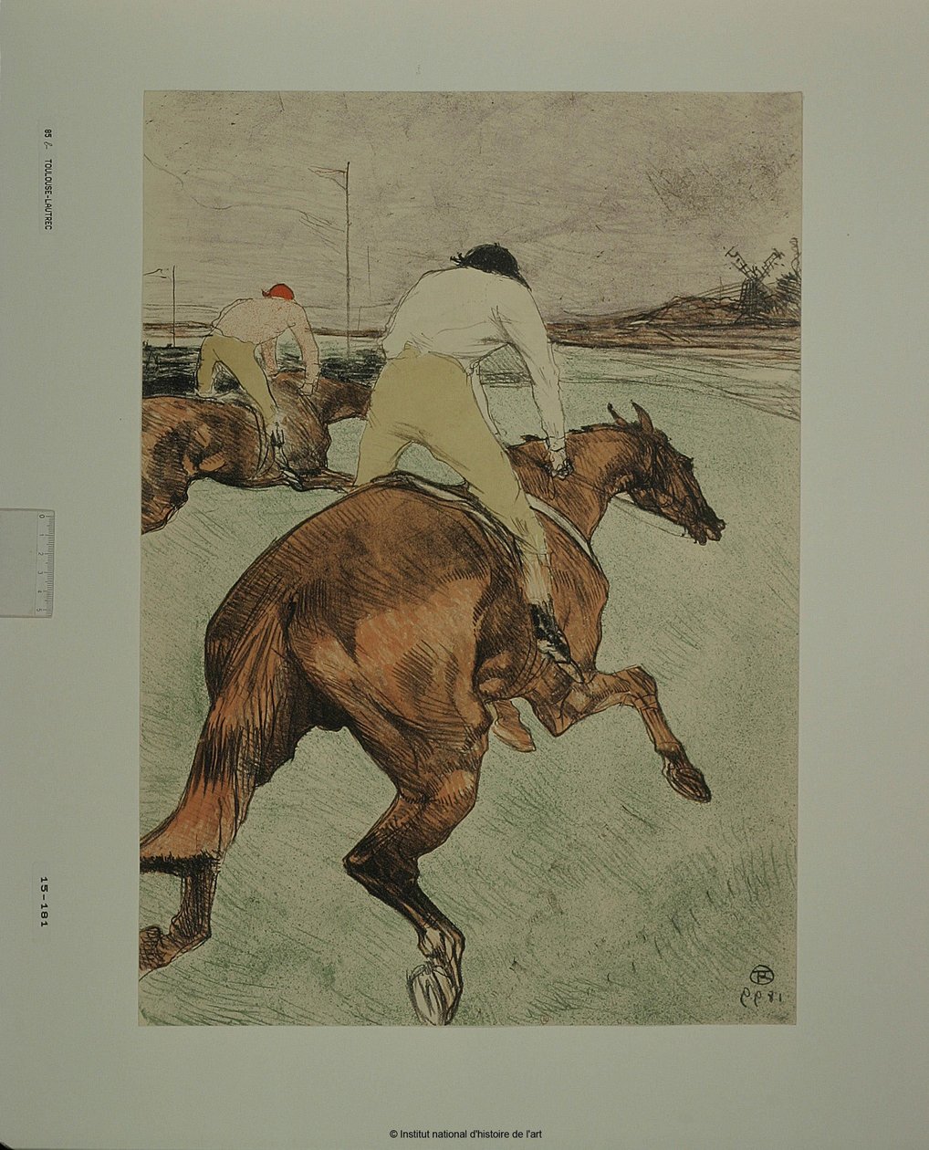 Jockeyen [prøvetrykk b] av Henri de Toulouse-Lautrec