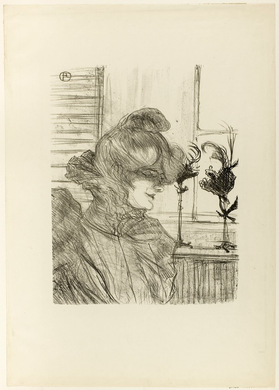Le Margoin (Mademoiselle Louise Blouet) av Henri de Toulouse-Lautrec
