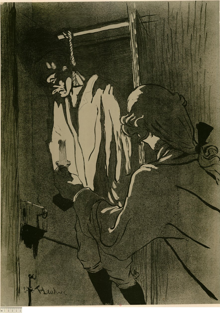 [Den hengte mannen (1. plansje)] av Henri de Toulouse-Lautrec