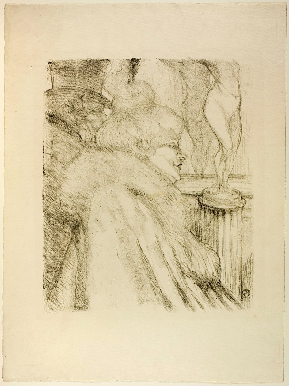 Forlater teatret av Henri de Toulouse-Lautrec