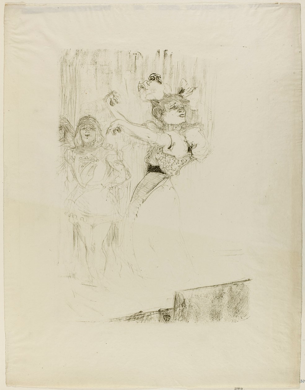 Långiver danser boleroen i Chilpéric av Henri de Toulouse-Lautrec