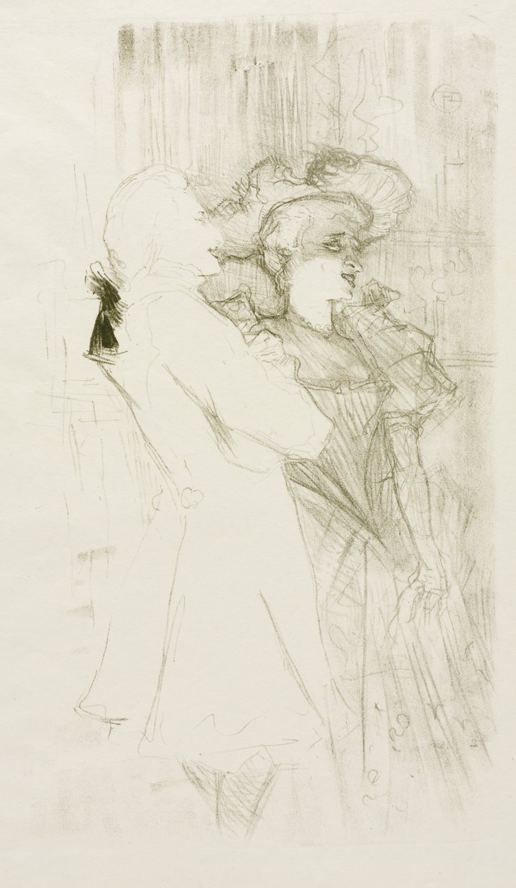 Lender og Auguez i "The Song of Fortune" av Henri de Toulouse-Lautrec