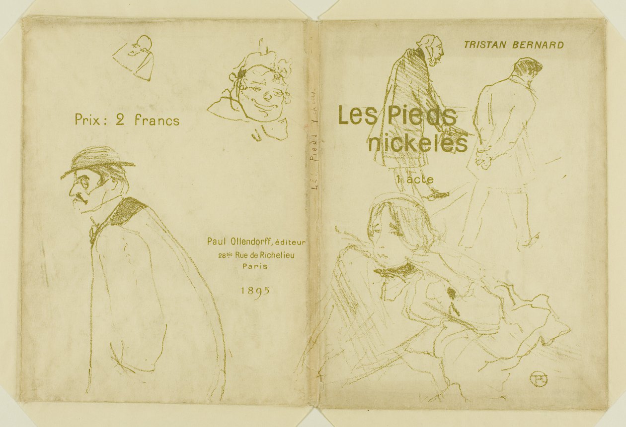 De tre klovner av Henri de Toulouse-Lautrec