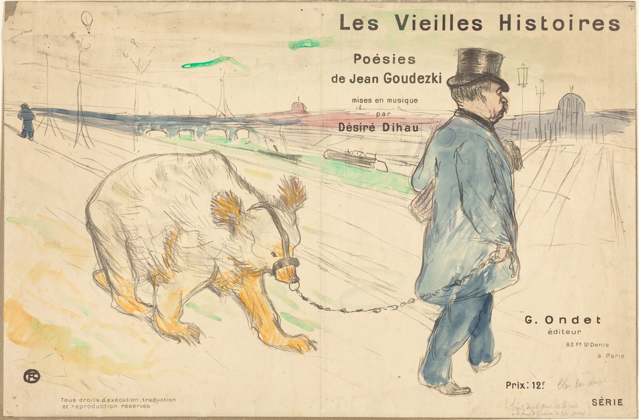 Gamle historier (omslag/frontispis) av Henri de Toulouse-Lautrec