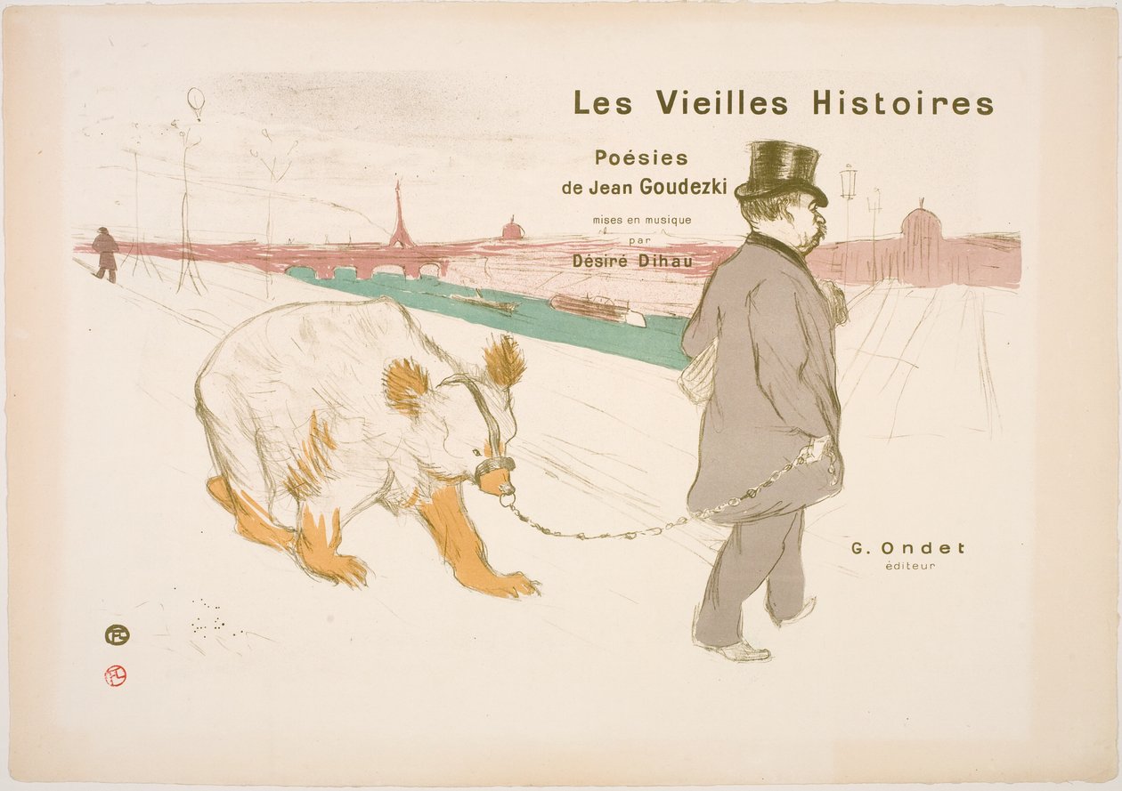 Gamle historier, omslag av Henri de Toulouse-Lautrec