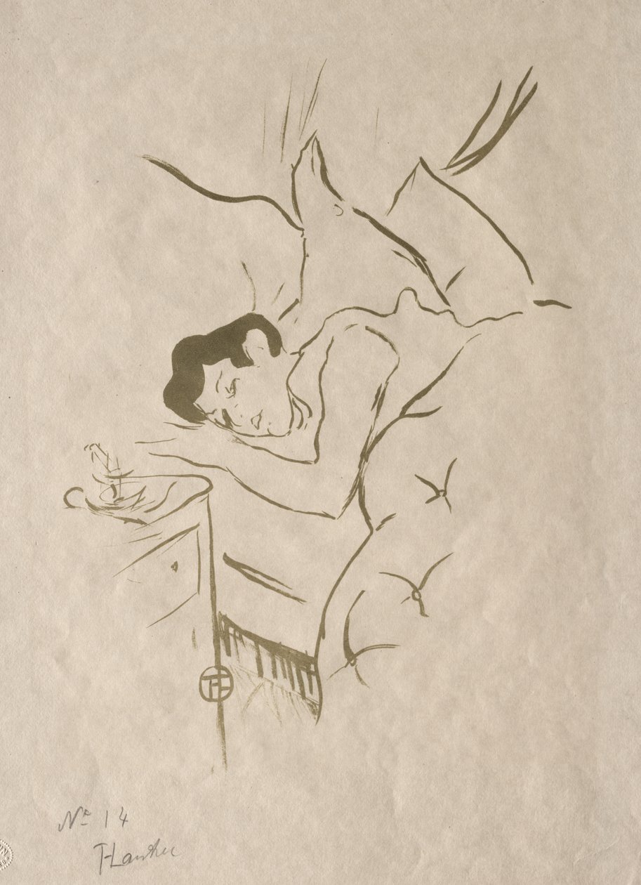 De gamle historiene: Din munn av Henri de Toulouse-Lautrec