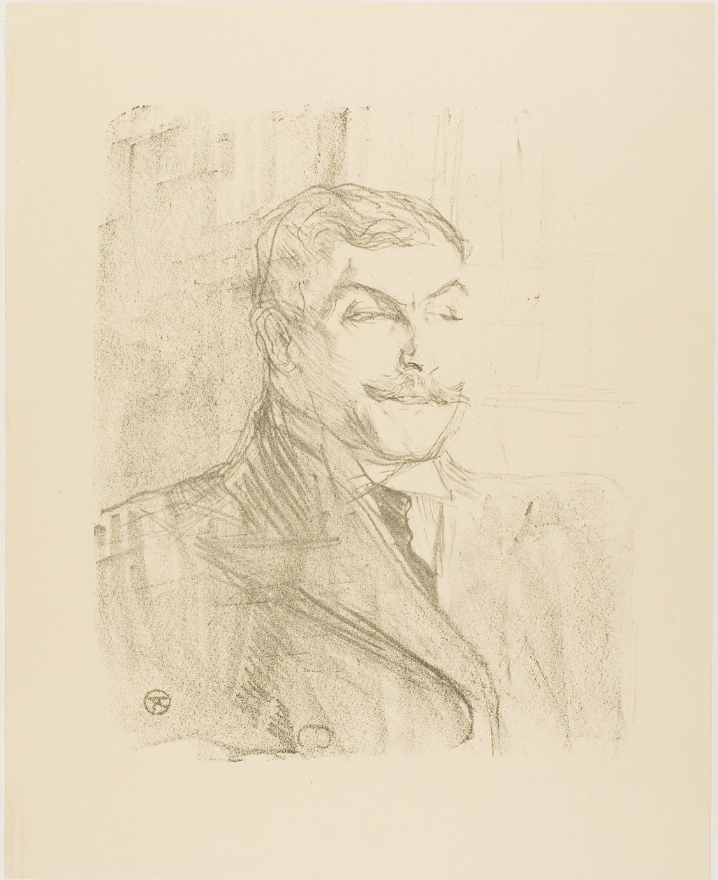 Lucien Guitry, fra Treize Lithographies av Henri de Toulouse-Lautrec