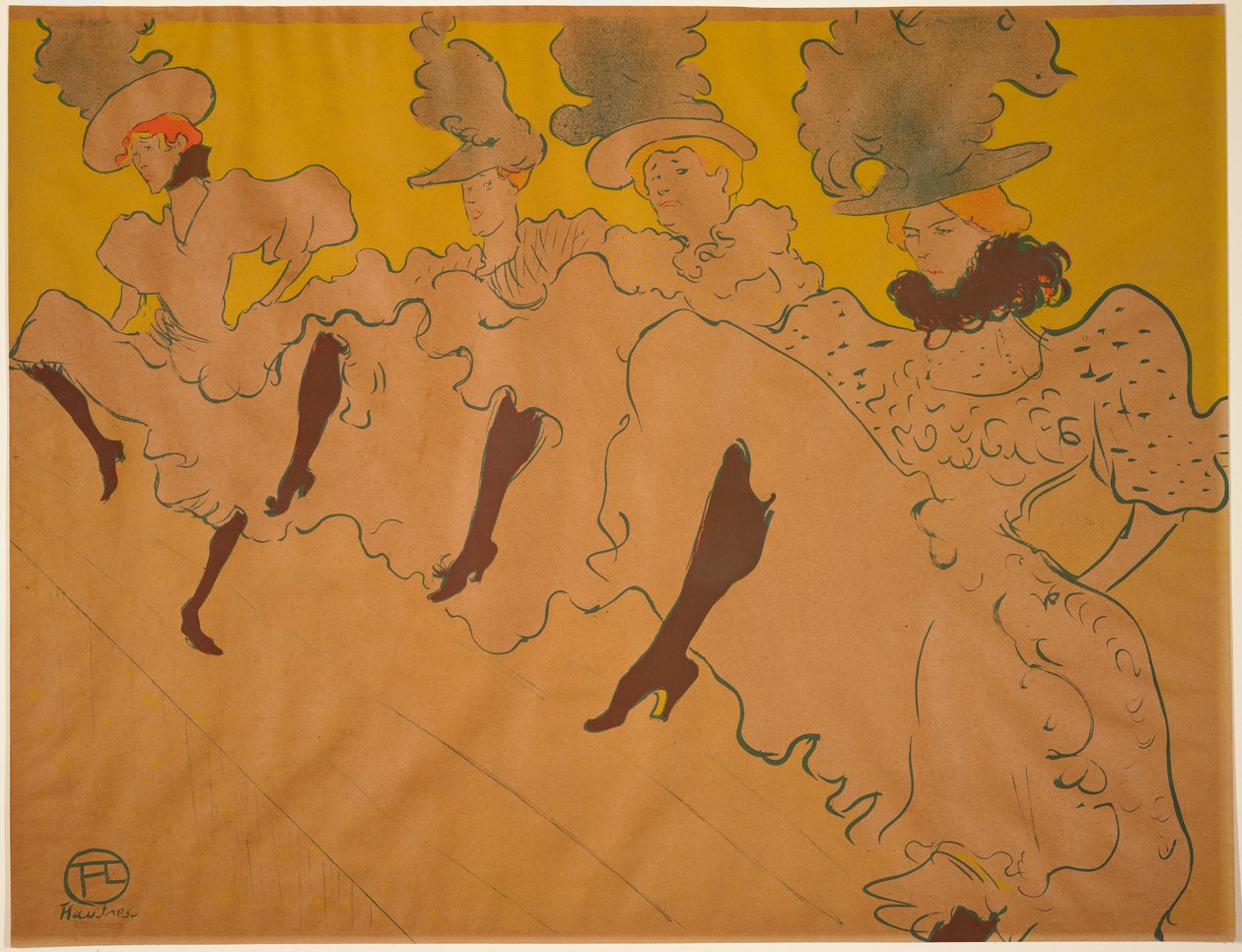Mademoiselle Eglantines tropp av Henri de Toulouse-Lautrec