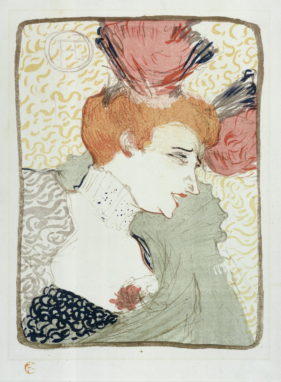Marcelle Lender som byste av Henri de Toulouse-Lautrec