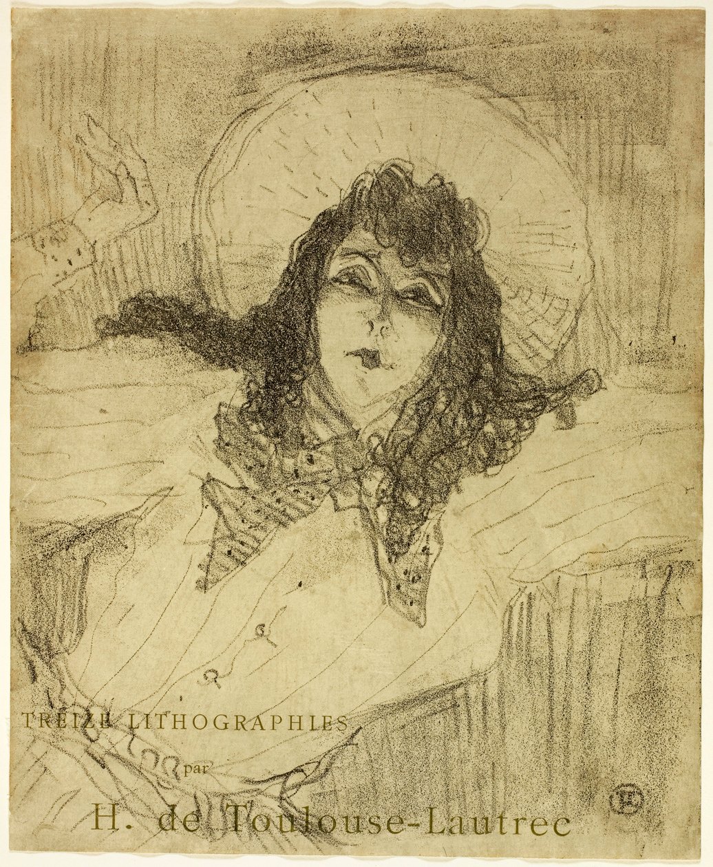 May Belfort, fra Treize Lithographys av Henri de Toulouse-Lautrec