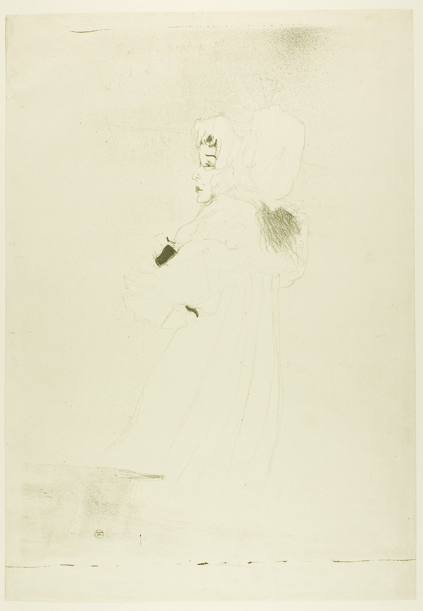 Miss May Belfort (stor tallerken) av Henri de Toulouse-Lautrec