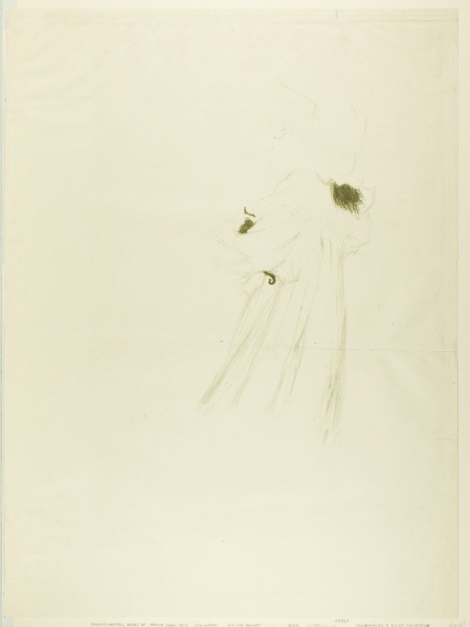 Miss May Belfort (stor tallerken) av Henri de Toulouse-Lautrec