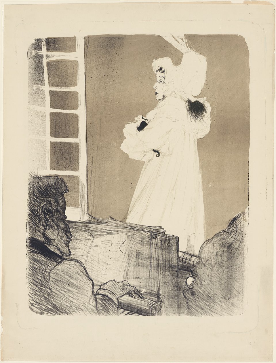 Miss May Belfort (stor tallerken) av Henri de Toulouse-Lautrec