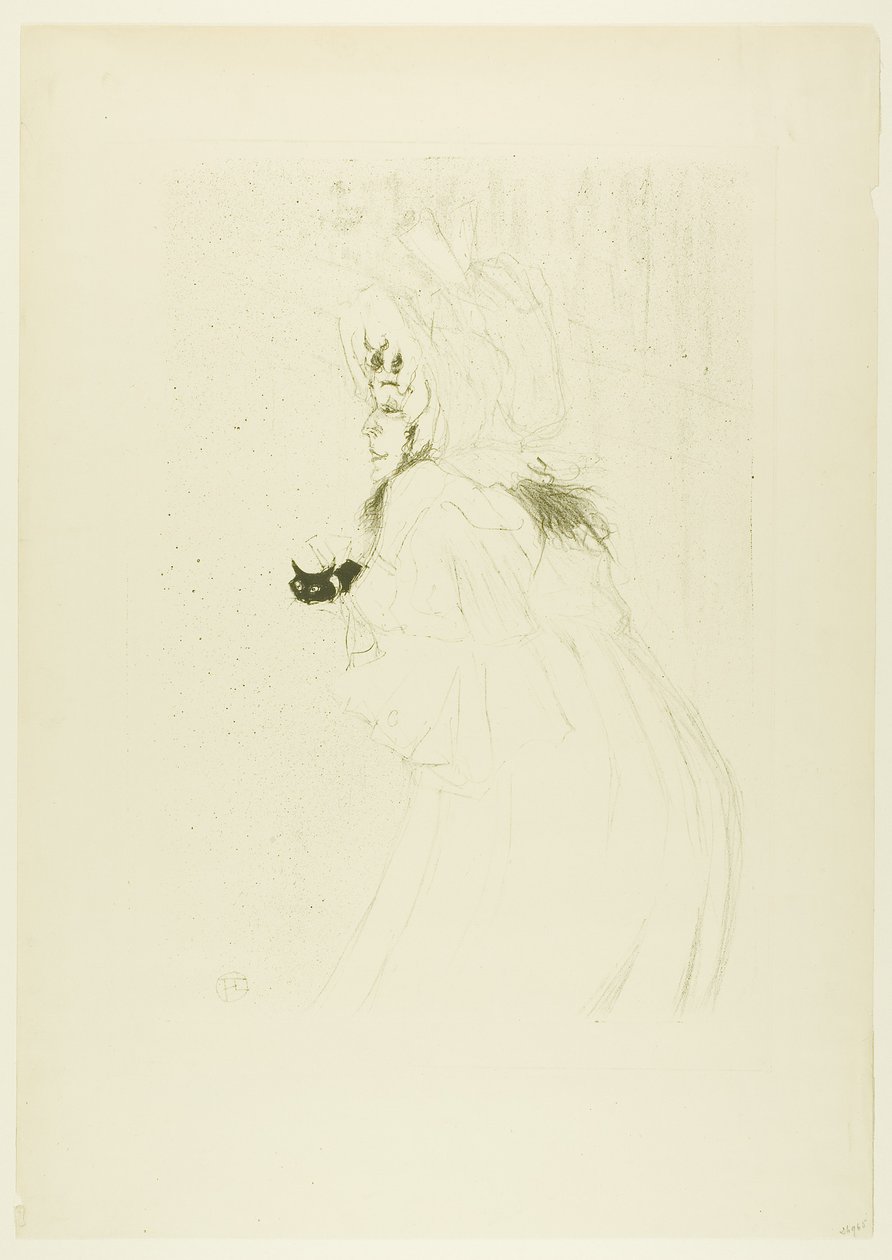 Frøken May Belfort tar en bue av Henri de Toulouse-Lautrec
