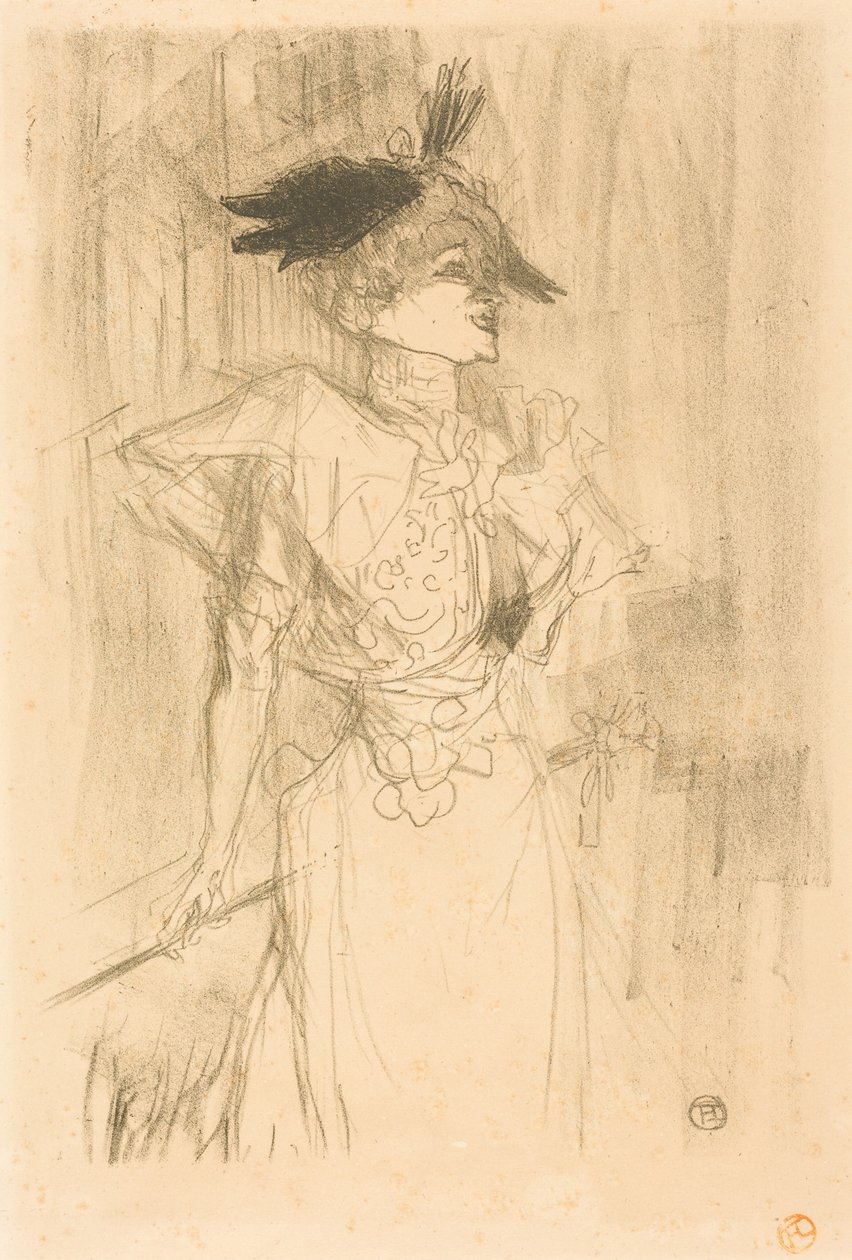 Frøken Marcelle Lender, stående av Henri de Toulouse-Lautrec