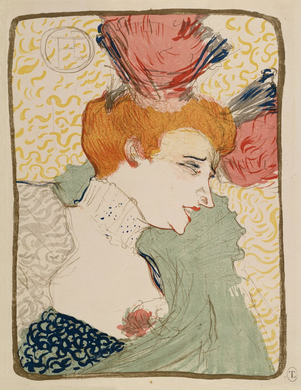 Mlle Marcelle Lender, byste av Henri de Toulouse-Lautrec