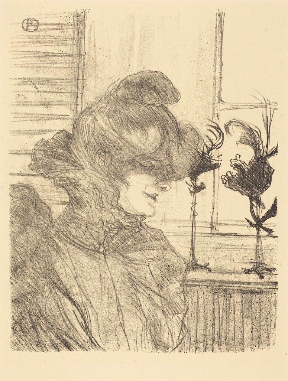 Mme. Le Marguoin, modist av Henri de Toulouse-Lautrec