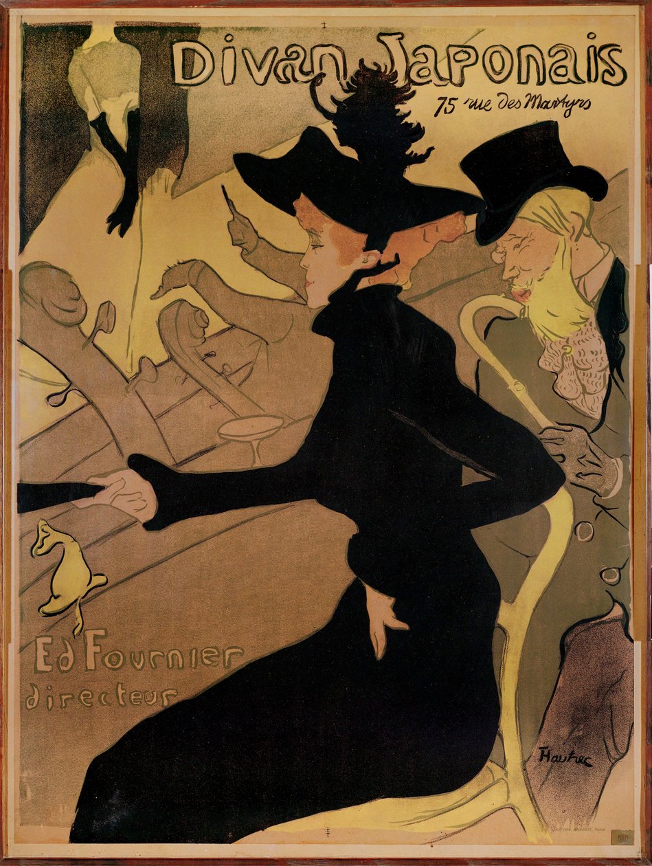 Nattklubben Le Divan Japonais av Henri de Toulouse-Lautrec