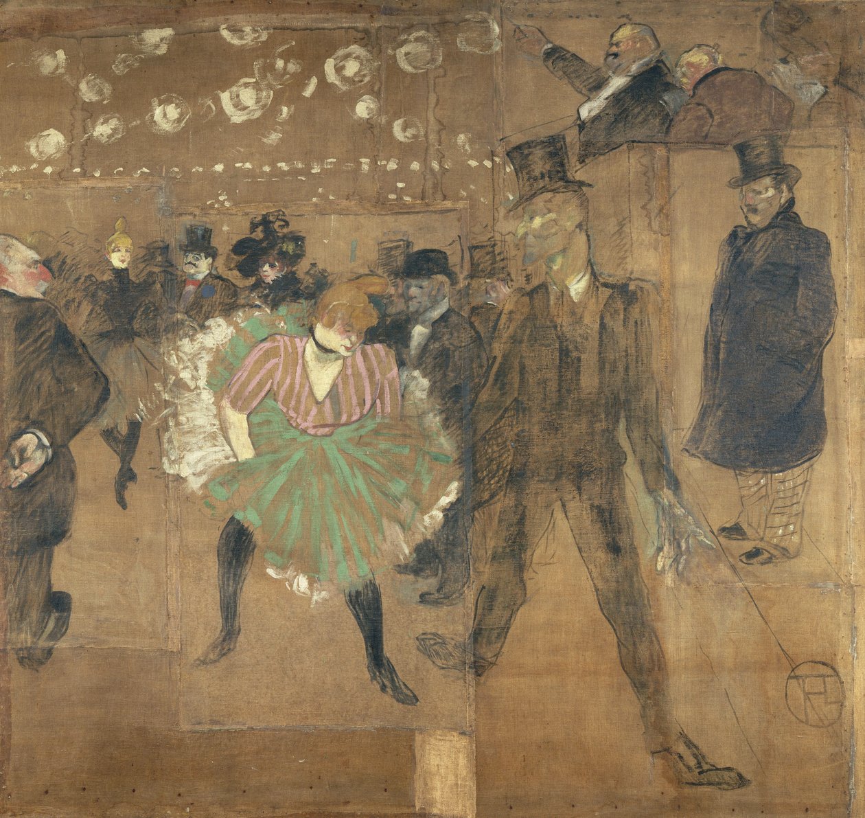 Skilt for hut de la Goulue, på Foire du Trône i Paris av Henri de Toulouse-Lautrec