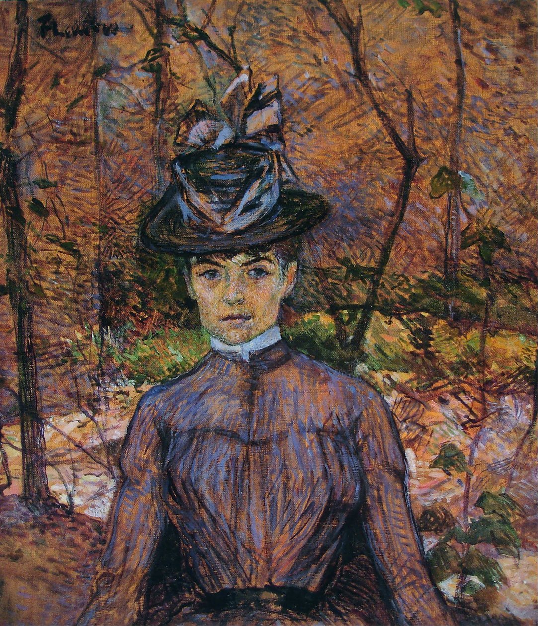 Portrett av Suzanne Valadon (Madame Suzanne Valadon, maler) av Henri de Toulouse-Lautrec
