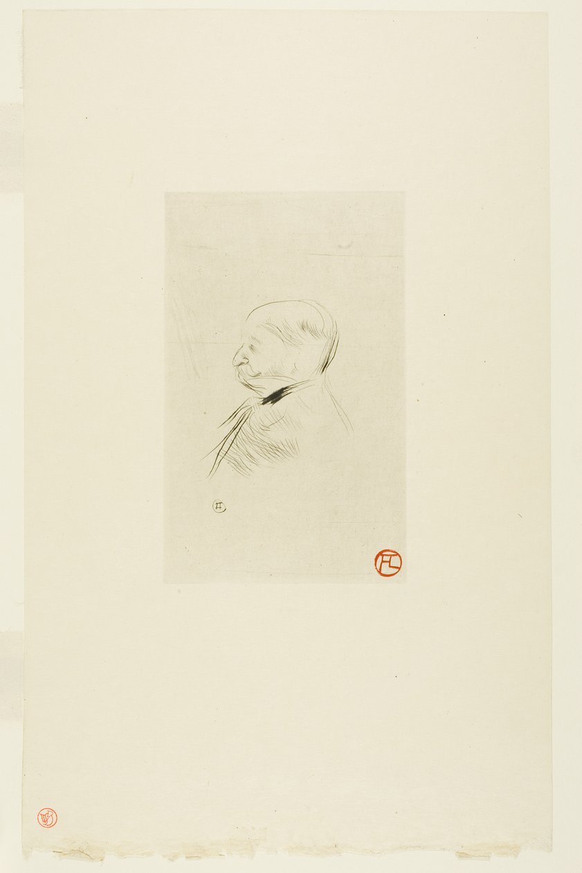 Portrett av en mann av Henri de Toulouse-Lautrec