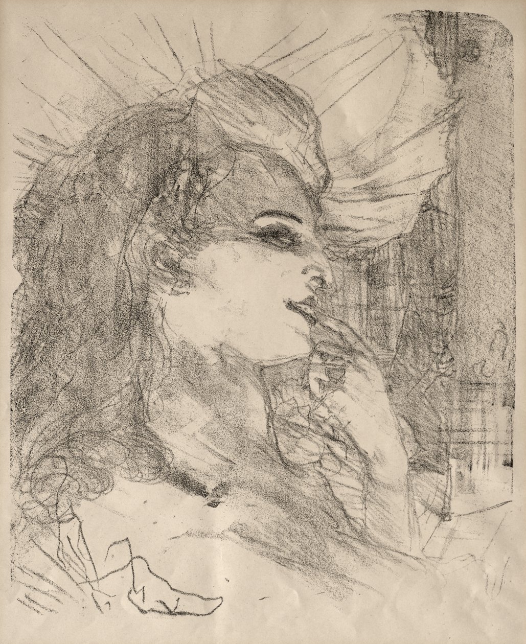 Portretter av skuespillere og skuespillerinner: Tretten litografier: Anna Held av Henri de Toulouse-Lautrec