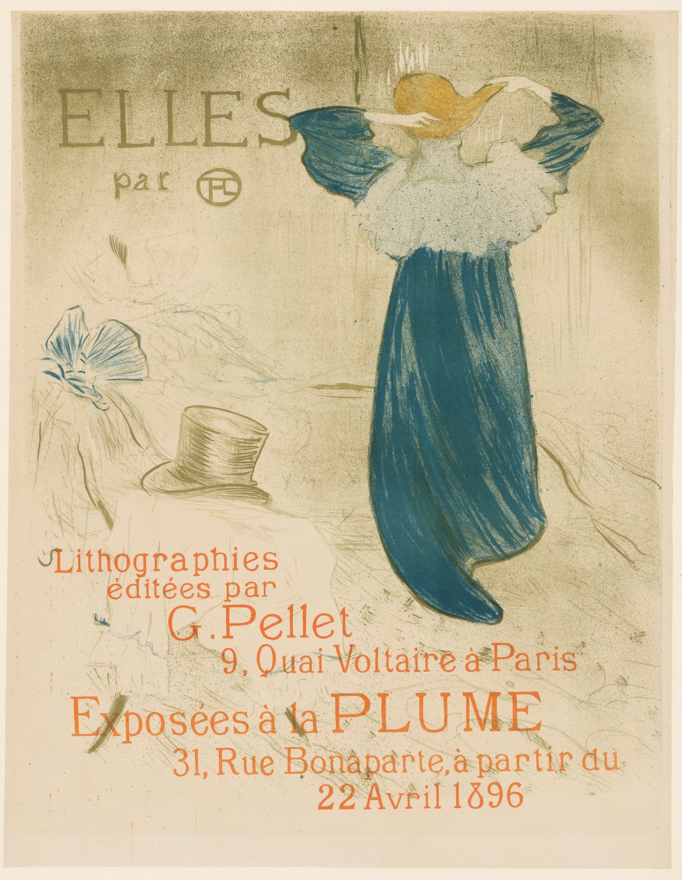 Plakat for Elles av Henri de Toulouse-Lautrec