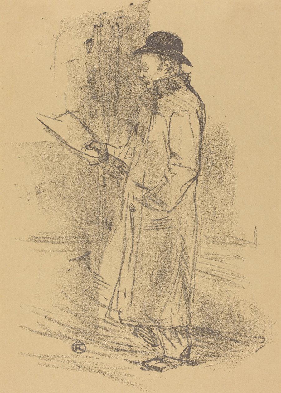 Program for «Benefice Gemier» (Programme du «Bénéfice Gémier») av Henri de Toulouse-Lautrec