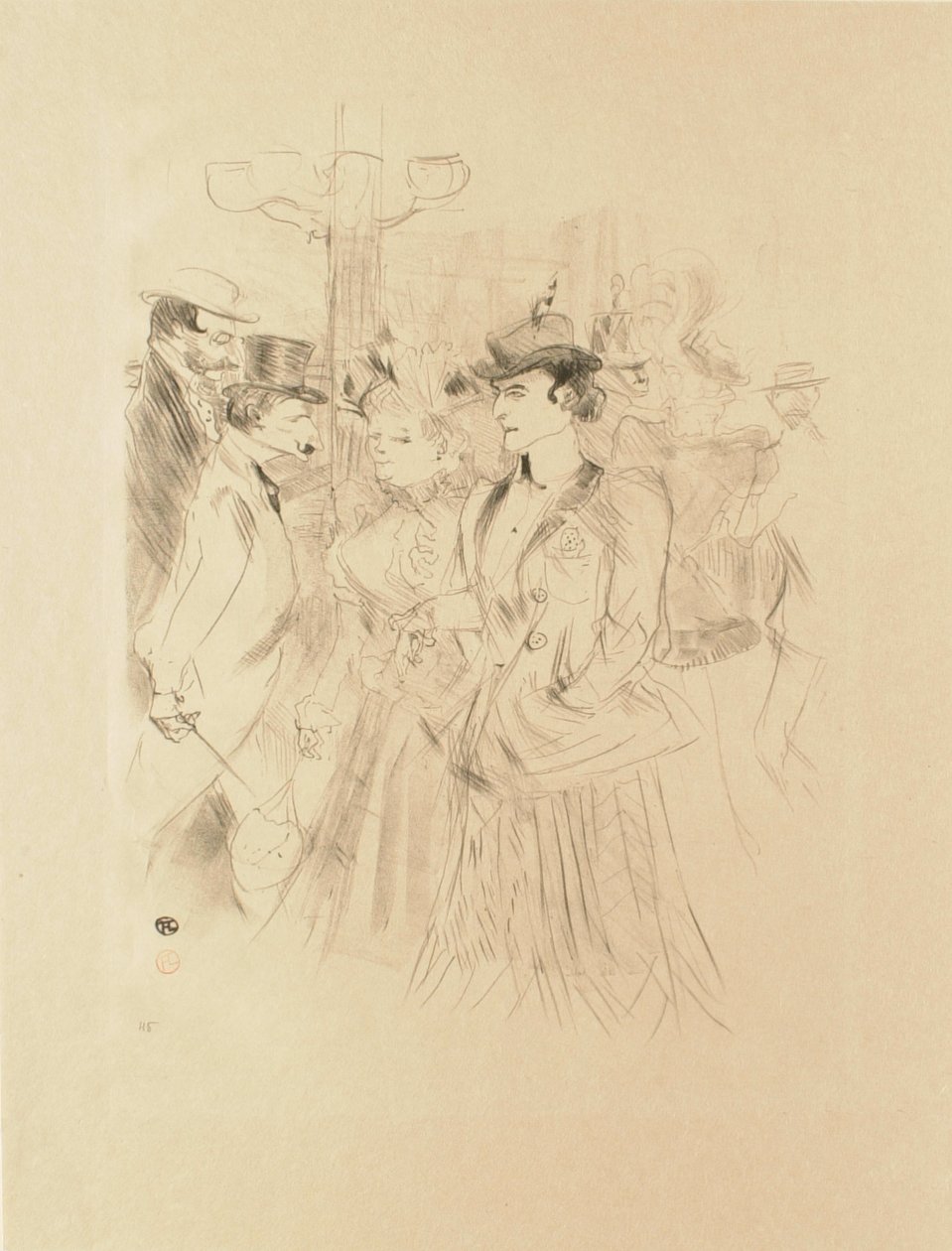 Spasertur (Promenoir) av Henri de Toulouse-Lautrec