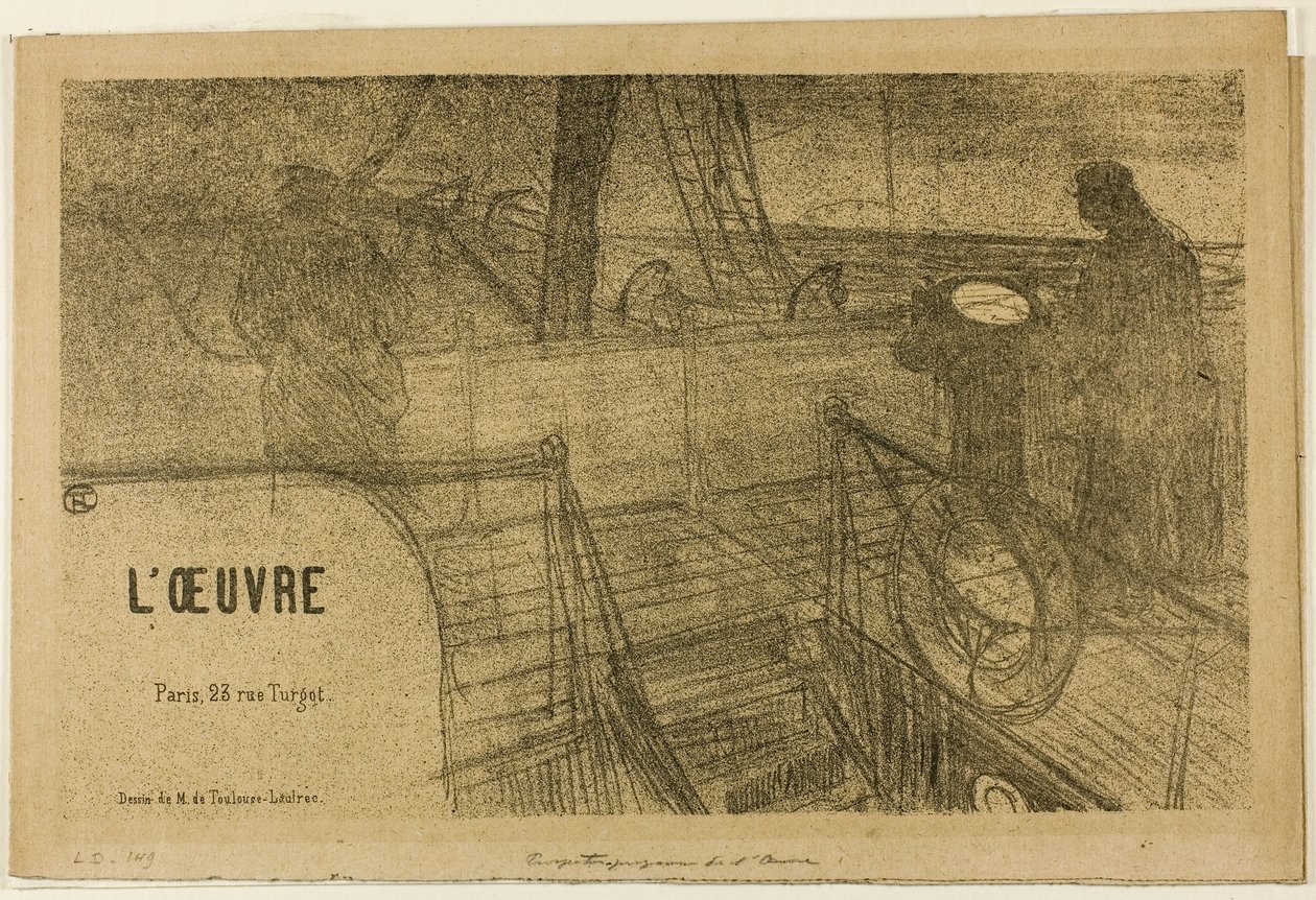 Prospekt – Arbeidsprogram av Henri de Toulouse-Lautrec