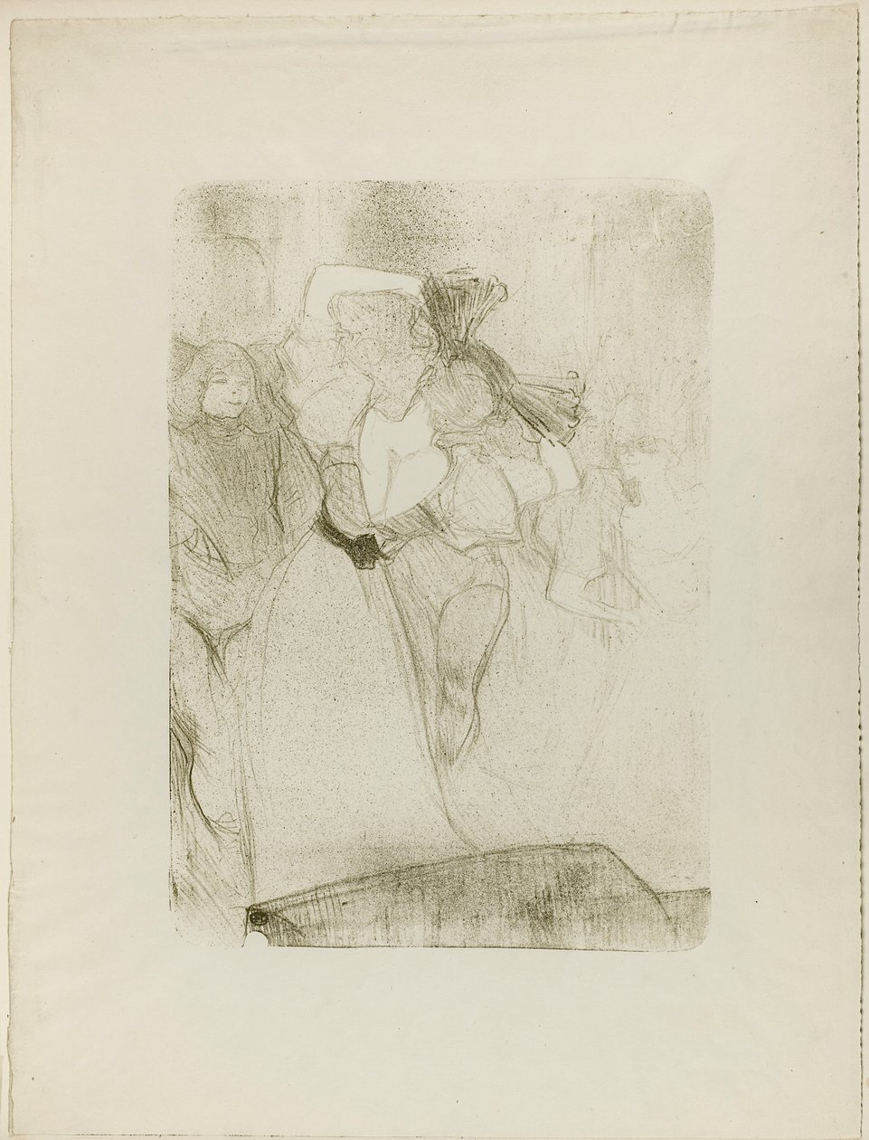 Sett bakfra av Lender Dancing the Bolero i Chilpéric av Henri de Toulouse-Lautrec