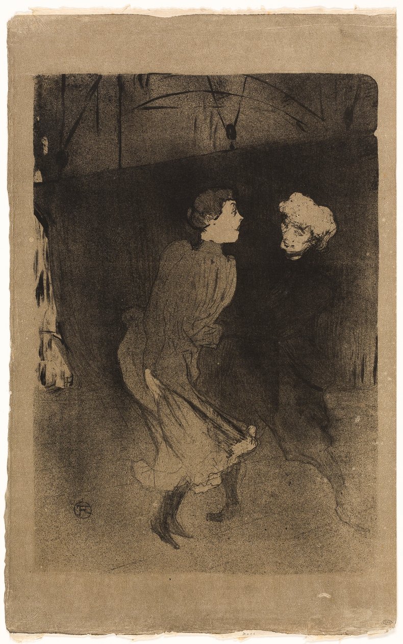 Øving på Folies-Bergère-Emilenne D#39;Alençon og Mariquita av Henri de Toulouse-Lautrec