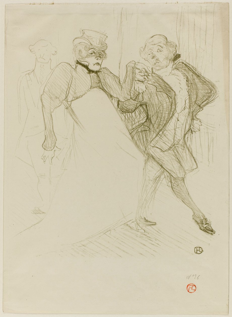 Réjane og Galipaux, i Madame Sans-Gêne av Henri de Toulouse-Lautrec
