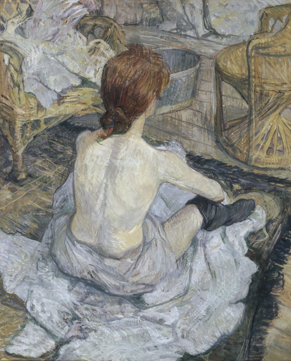 Rødhåret, også kjent som Toalettet av Henri de Toulouse-Lautrec