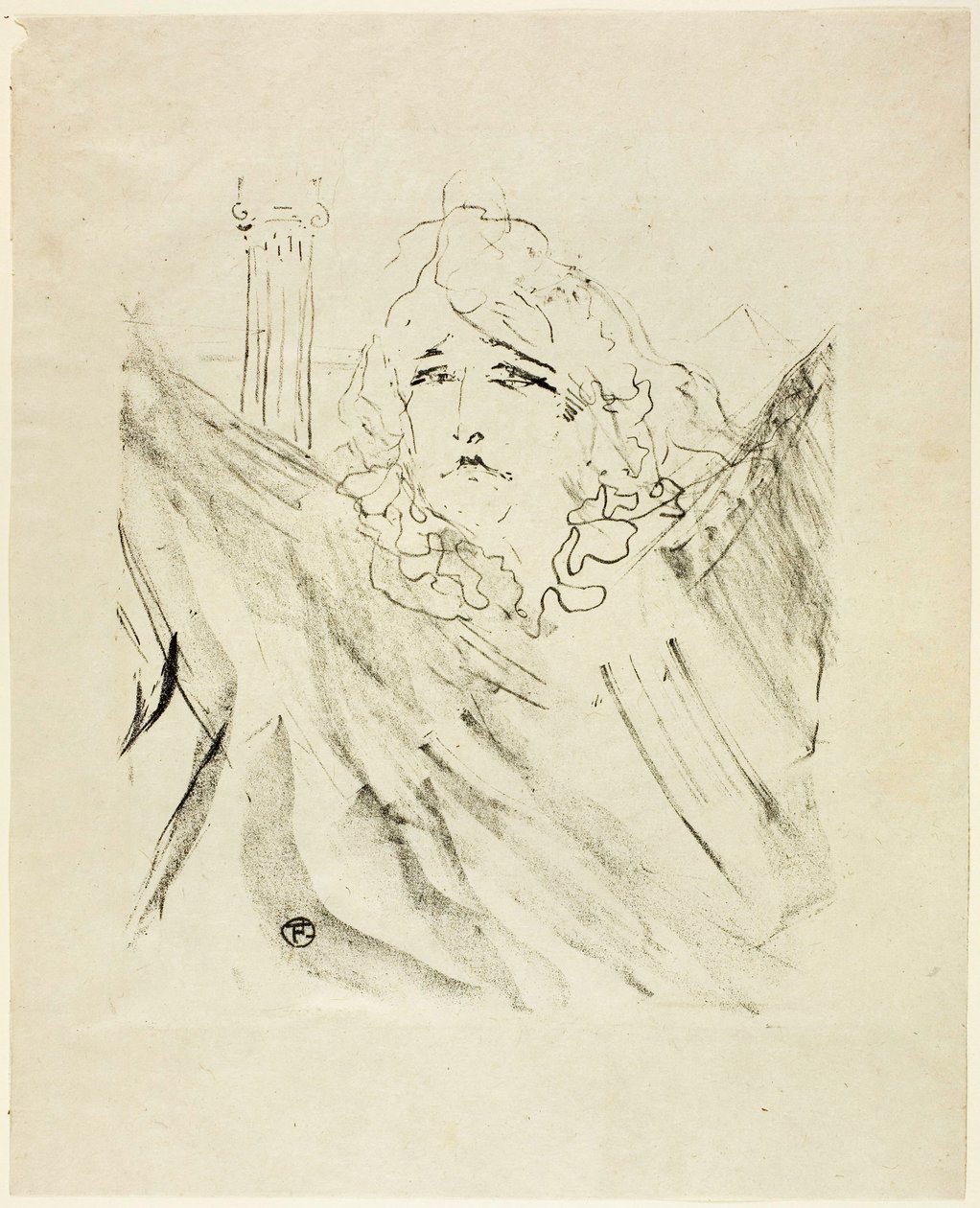Sarah Bernhardt, fra Treize Lithographys av Henri de Toulouse-Lautrec