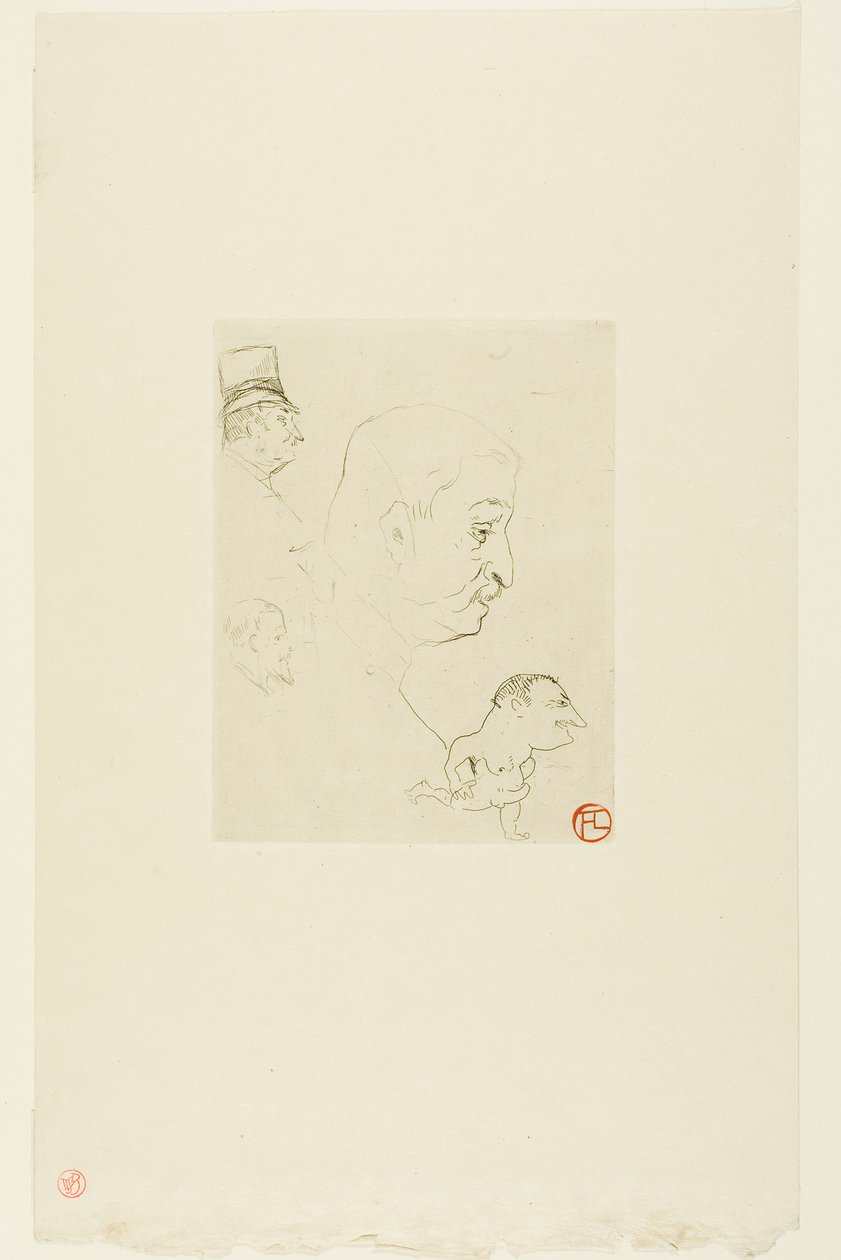 Skisse av Henri de Toulouse-Lautrec