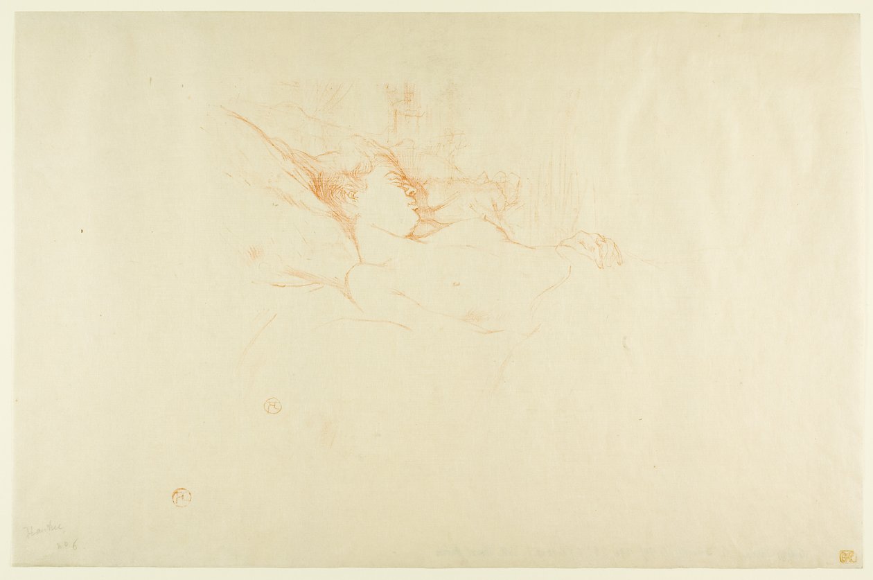 Sove av Henri de Toulouse-Lautrec
