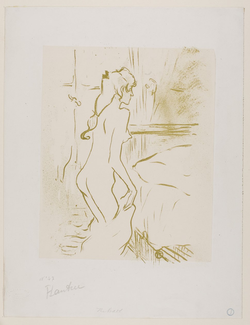 Studie av en kvinne av Henri de Toulouse-Lautrec