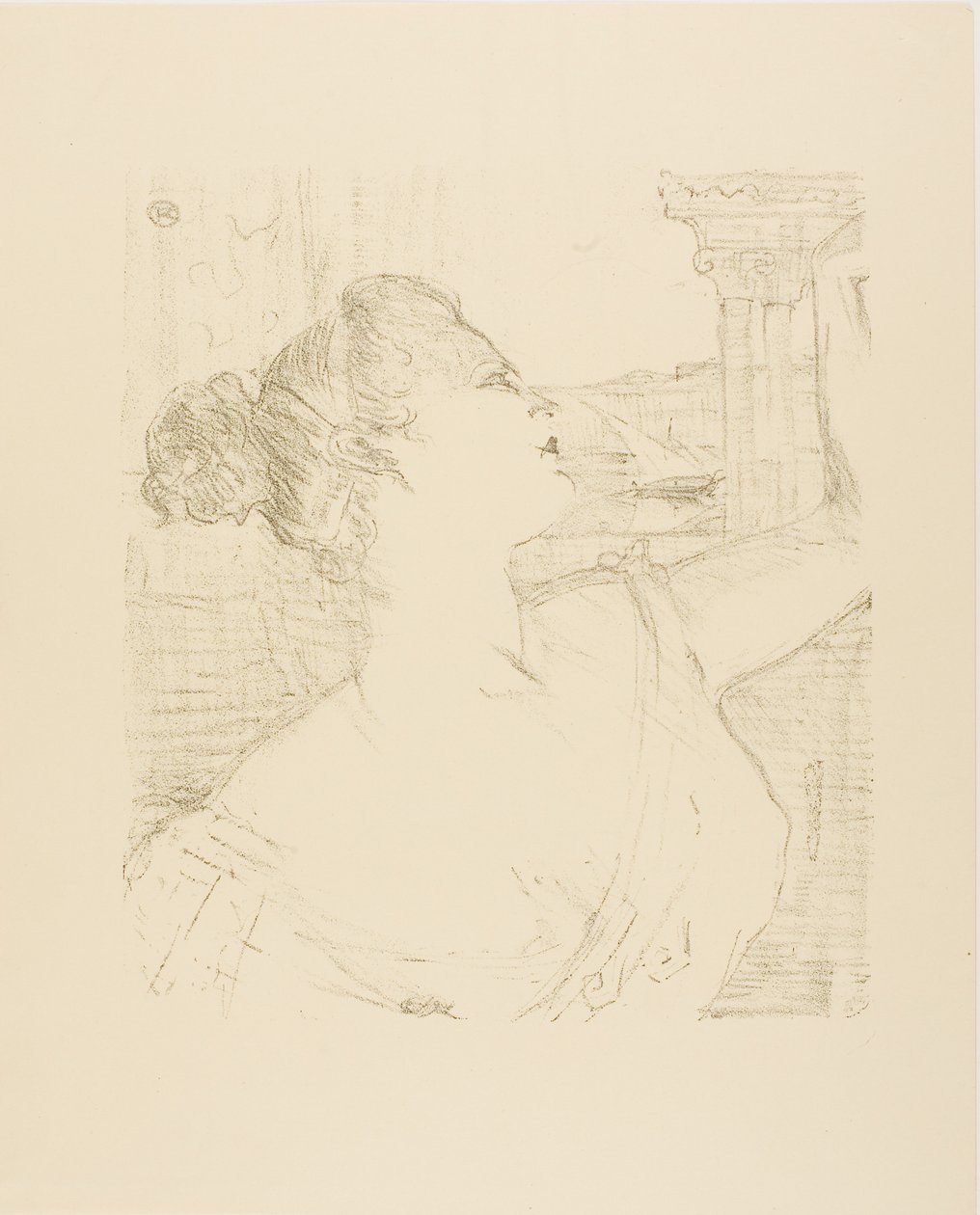 Sybil Sanderson, fra Thirteen Lithographs av Henri de Toulouse-Lautrec